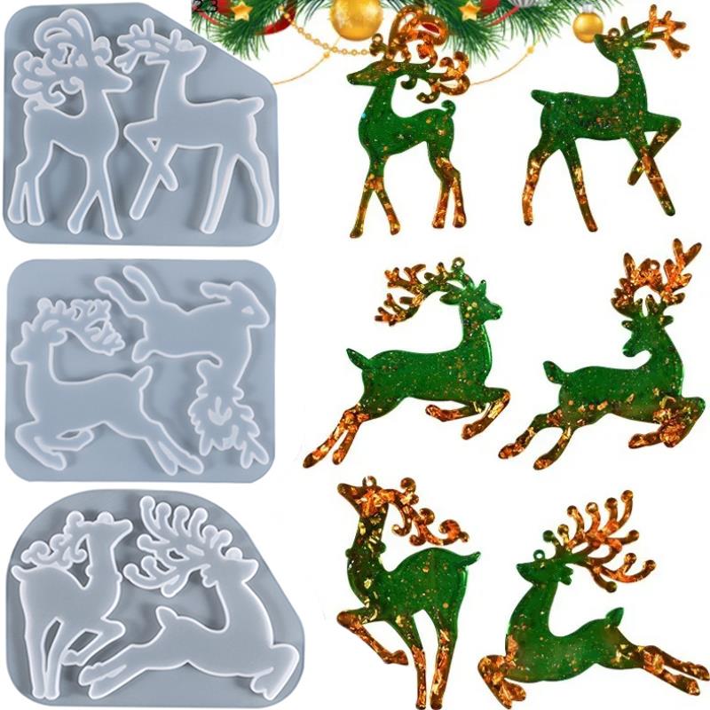 Model Kit Varnish - Świąteczny łoś Forma z żywicy epoksydowej