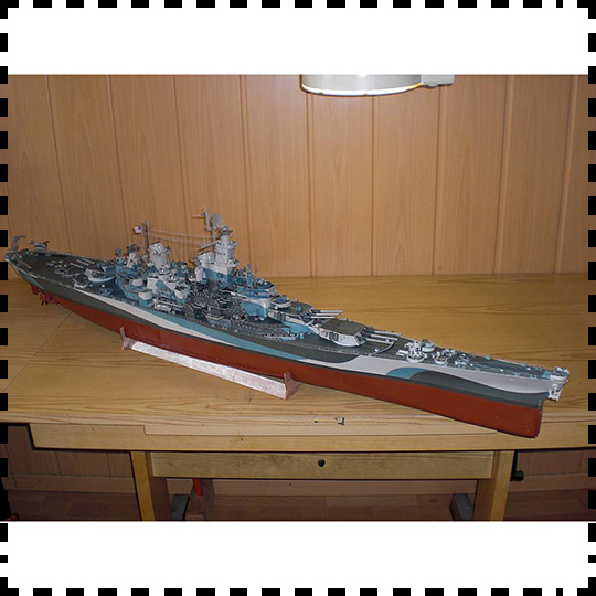 Model Kit Uss Missouri - 1:200 skala USS Missouri (BB-63) pancernik