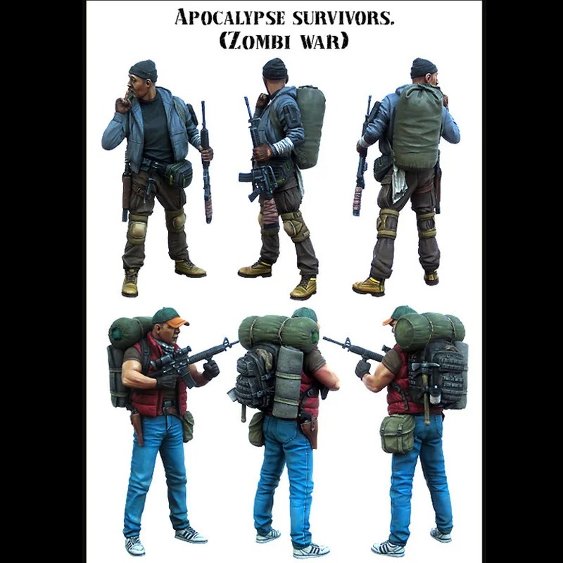 Model Kit Zombie - Zestawy do budowania figurek z żywicy