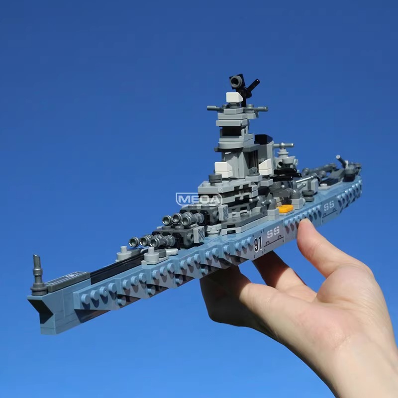 Model Kit Uss Missouri - 630 elementów USS Missouri BB-63 Zestaw