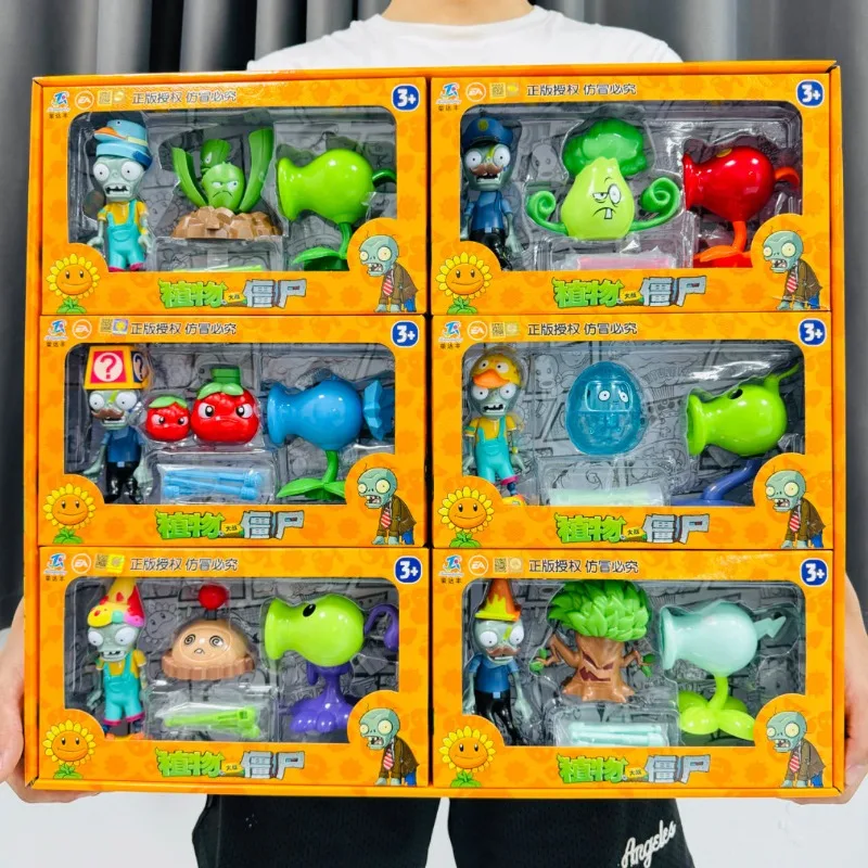 Model Kit Vs Action Figure - Popularny zestaw figurek Plants Vs. Zombies,