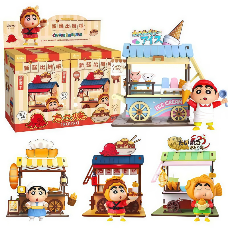 Model Kit Wood - Crayon Shin-chan Wózek z Jedzeniem Blind