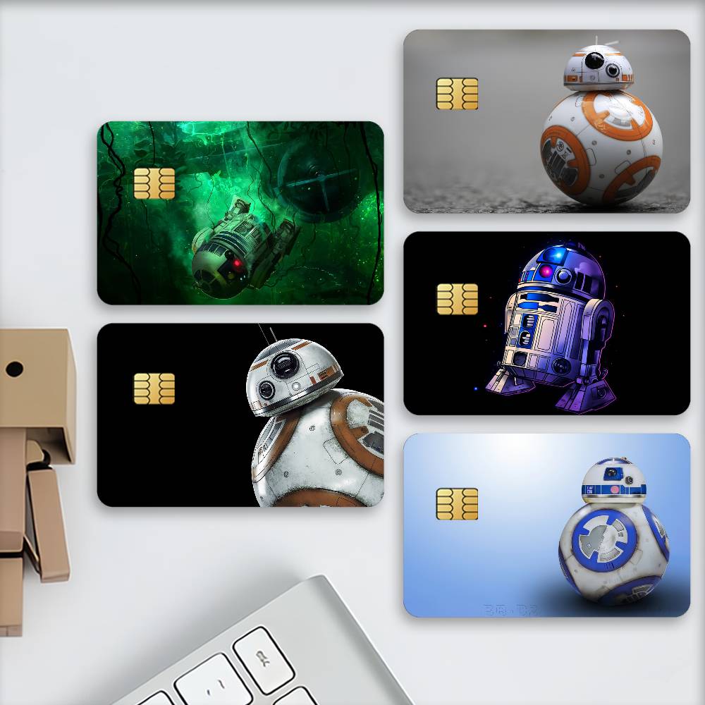 Model Kit Star Wars - Naklejki na karty kredytowe Robot R-R2D2,