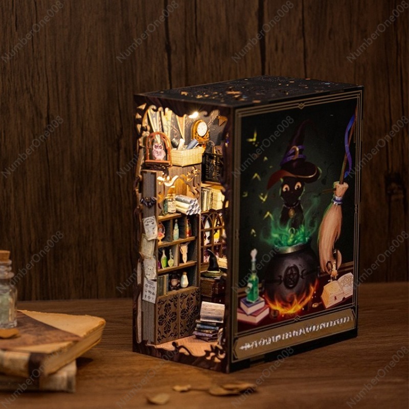 Drewniany model księgarni DIY, – Model Kit Wood recenzja i cena
