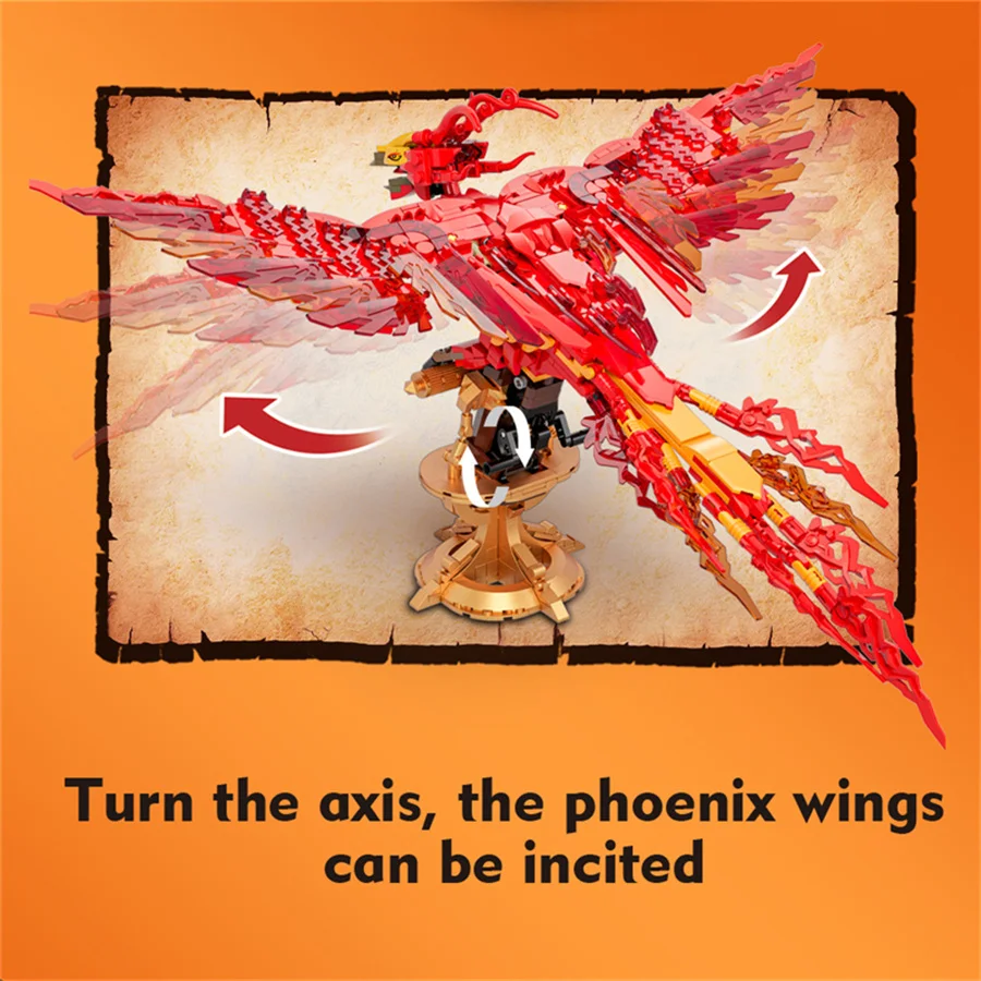 Fire Phoenix MOC zestaw do bud – Model Kit Harry Potter recenzja i cena