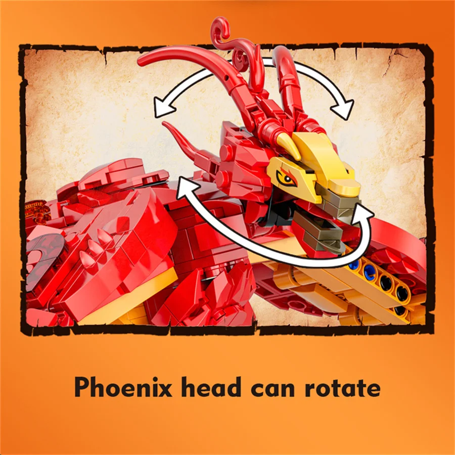 Fire Phoenix MOC zestaw do bud – Model Kit Harry Potter recenzja i cena