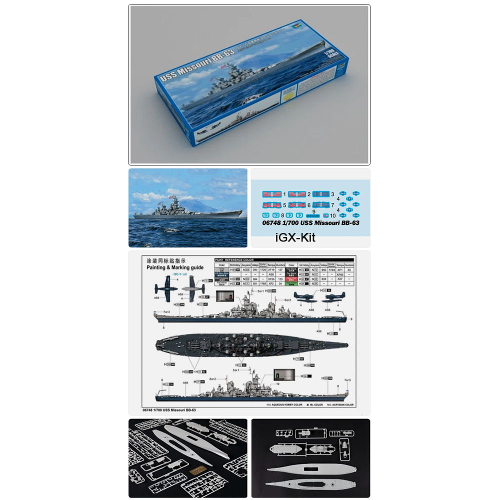 Trumpeter 06748 1/700 Skala US – Model Kit Uss Missouri recenzja i cena