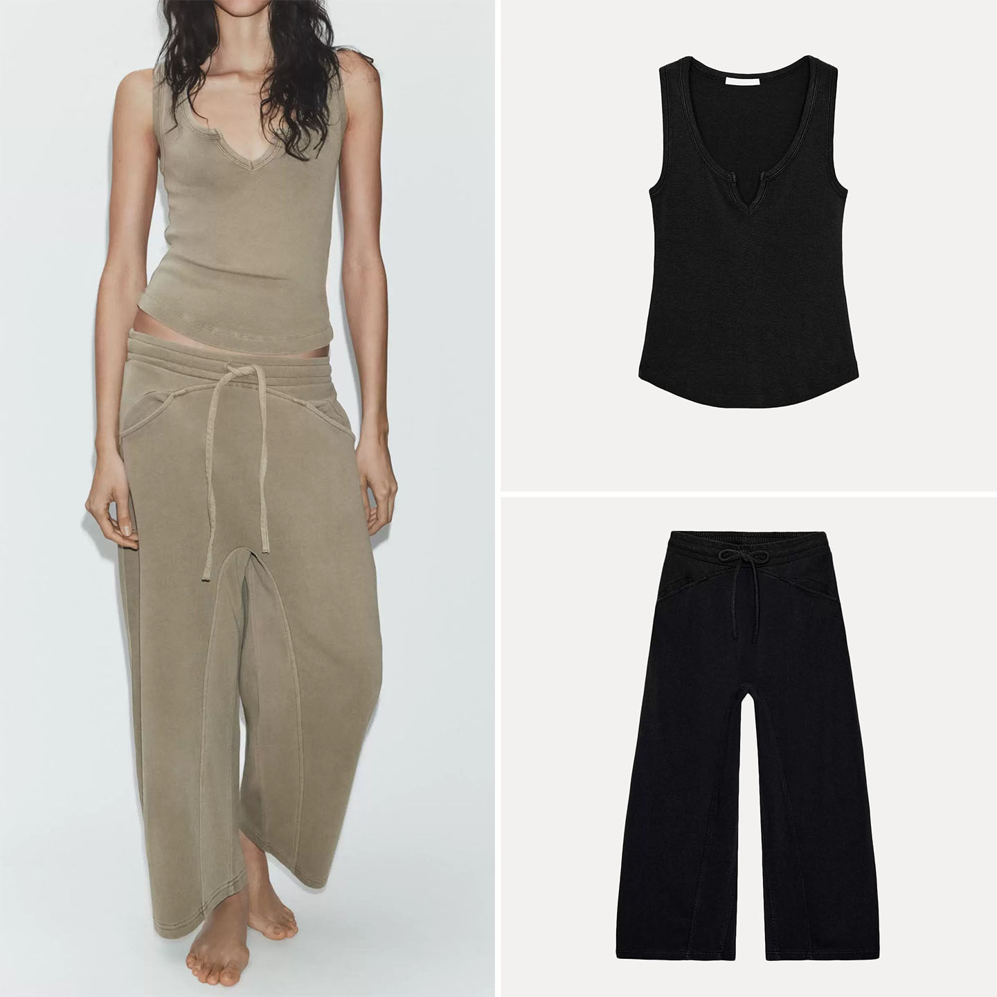 Damski zestaw: top bez rękawów – Wash Effect Set recenzja i cena