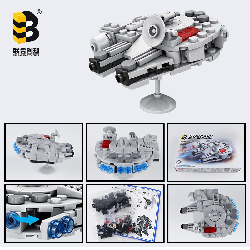 104 sztuk Star Plan Millennium – Model Kit Star Wars recenzja i cena
