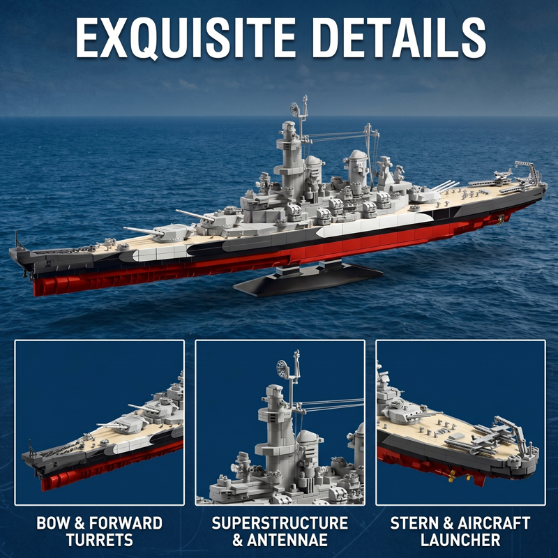 Zestaw Klocków Konstrukcyjnych – Model Kit Uss Missouri recenzja i cena