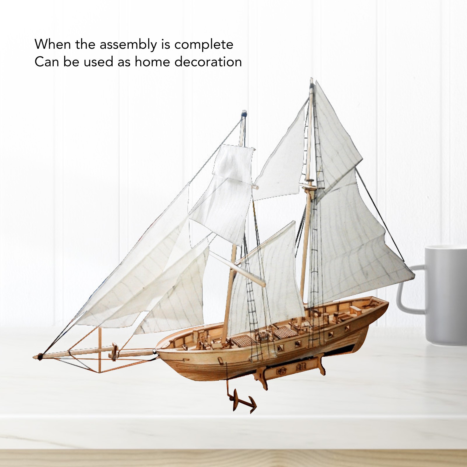 Zestaw drewnianego modelu żagl – Model Kit Wood recenzja i cena